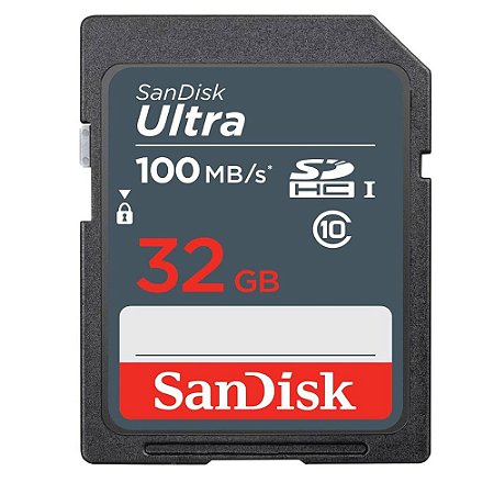 Cartão Memória SD Sandisk Ultra C10 32GB