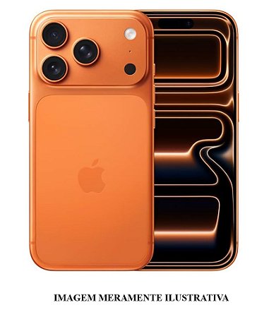 Iphone 17 Pro Max 256GB Apple Laranja Seminovo 100% (FU)