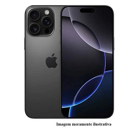 Iphone 16 Pro Max 256GB Apple Preto Seminovo 99% (FU)