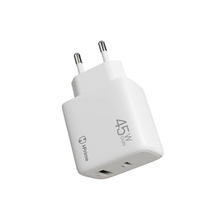 Carregador Hprime Pulse45 HP-W45H USB X USB-C 45W Branco