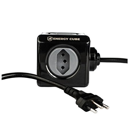 Filtro de Linha Gshield 5 Tomadas Energy Cube Preto 1,5MT Bivolt