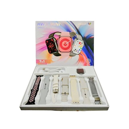 Smartwatch HW x Mini Howear 7 Pulseiras Prata