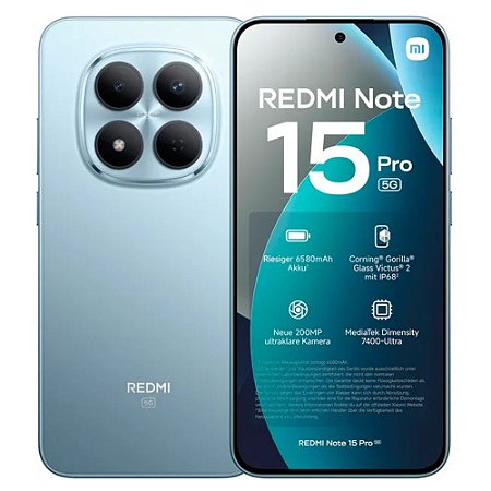 Smartphone Xiaomi Redmi Note 15 Pro 5G 8GB/256GB Glacier Blue