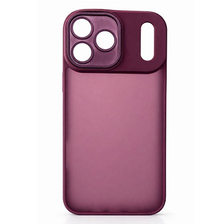 Capa Iphone 17 Pro Max  Super Cristal Vinho