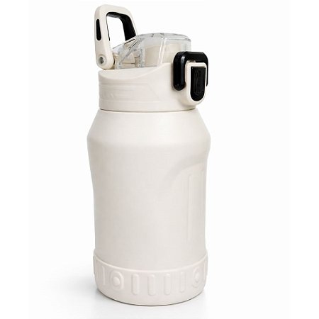 Garrafa Água Térmica em Aço Inoxidável Tomate 400ML Branca