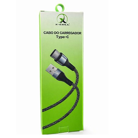 Cabo Tipo-C para USB X-Cell XC-CD-149 1 Metros Cinza