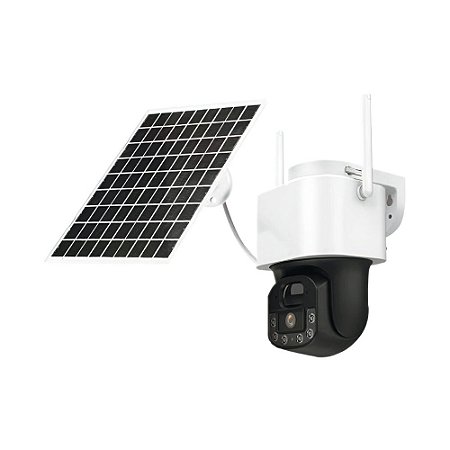 Câmera Ip Speed Dome Aitek Sigma S8020 2 Antenas com Painel Solar
