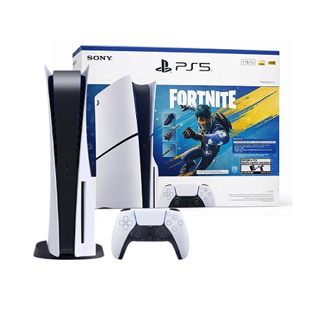Vídeo Game Playstation 5 Slim Sony Mídia Física Fortnite 1TB