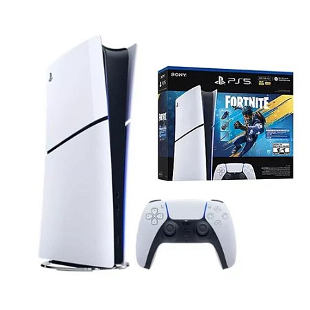 Vídeo Game Playstation 5 Slim Sony Mídia Digital Fortnite 825GB
