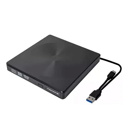 Leitor Externo Tomate MTM-1025 USB 3.0 DVD