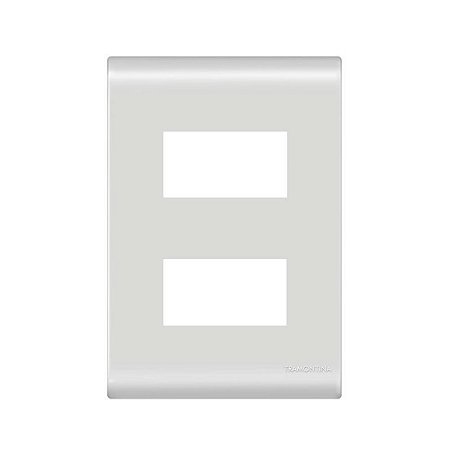 Placa+suporte Liz 4x2 Tramontina 57106206 Branca