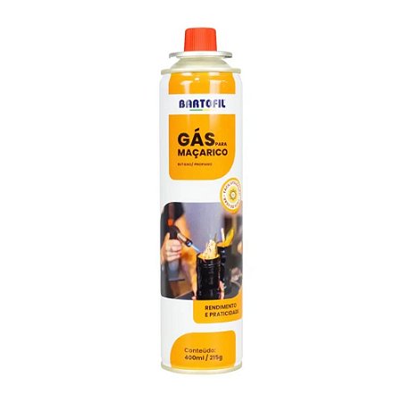 Cartucho Refil Gás para Maçarico Bartofil 400ml
