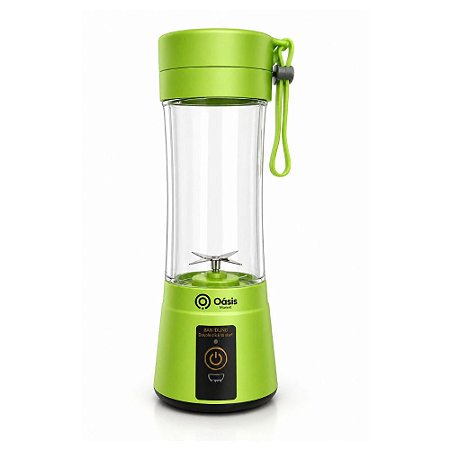 Mini Liquidificador Portátil Oásis Market OIH-2506  Verde