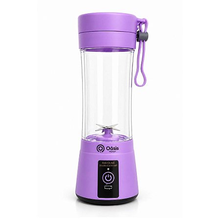 Mini Liquidificador Portátil Oásis Market OIH-2506  Roxo