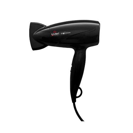 Secador Cabelo Gama Eolic Travel Bivolt 1600W Preto