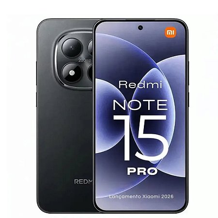 Smartphone Xiaomi Redmi Note 15 Pro 4G 12GB/512GB Preto