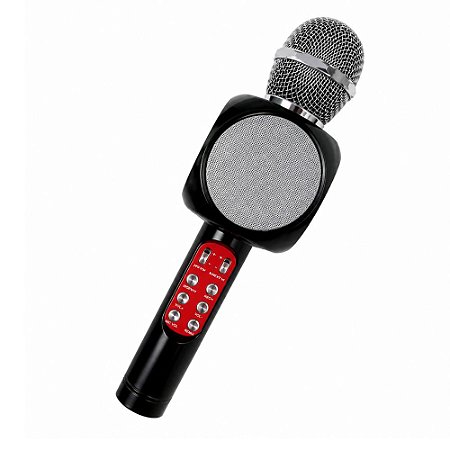 Microfone Karâoke Lelong LE-915 sem Fio Preto