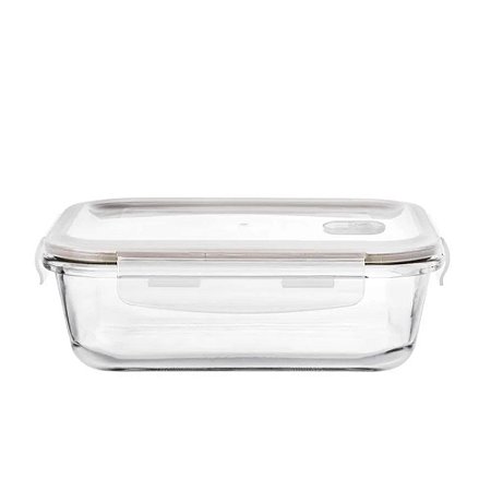 Pote Vidro Hermético Em Casa Tem  400ML Branco