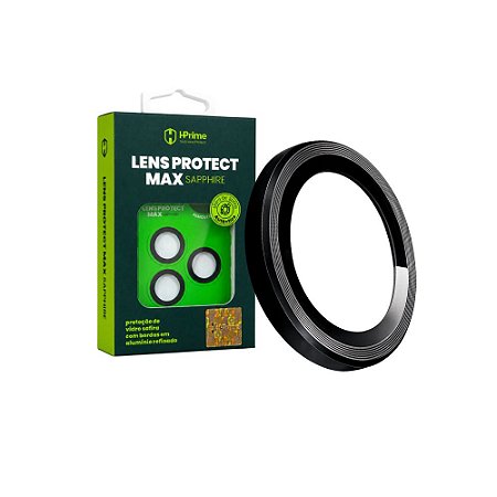 Película Hprime Camera Lens Protect Max Sapphire Iphone 17 Pro/17 Pro Max Preto