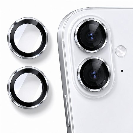 Película Hprime Camera Lens Protect Max Sapphire Iphone 17 Prata