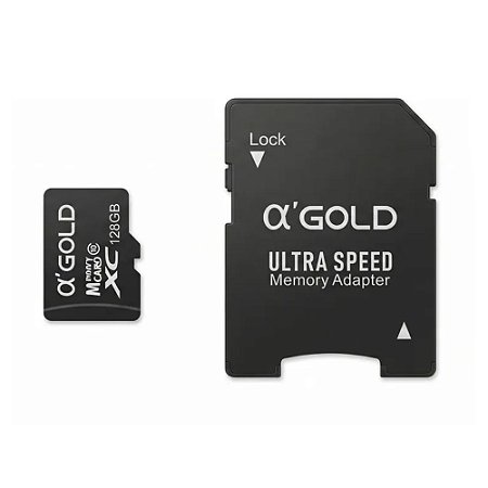 Cartão Memória Micro SD A'Gold C10 128GB