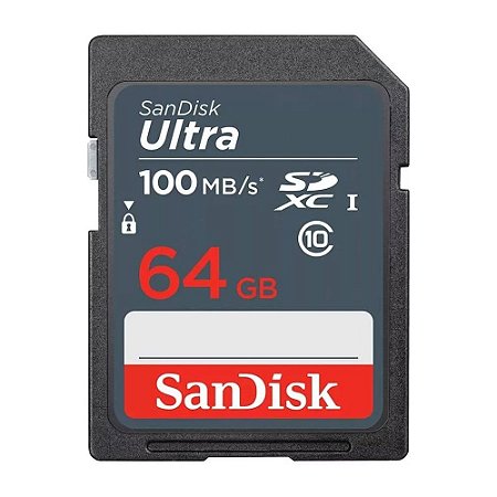 Cartão Memória SD Sandisk Ultra C10 64GB