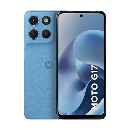 Smartphone Motorola Moto G17 4GB/256GB Azul Claro
