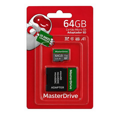 Cartão Memória Micro SD Masterdrive M-505 64GB