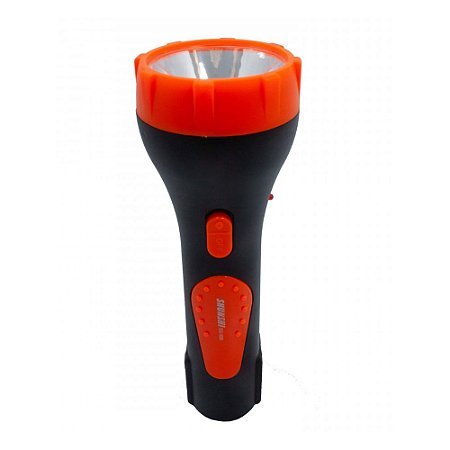 Lanterna Recarregável Shunshi SS-886 Preto e Laranja
