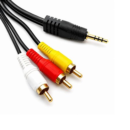 Cabo AV P2 4C x 3 RCA FY 1,5 Metros
