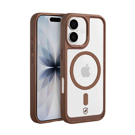 Capa Magsafe Transparente Iphone 17 Gshield Wave GS-12574 Desert