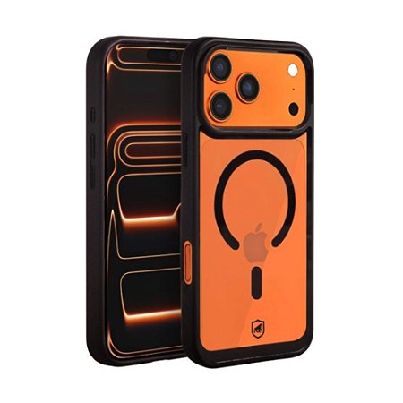 Capa Magsafe Transarente Iphone 17 Pro Max Gshield Wave GS-12579 Preto