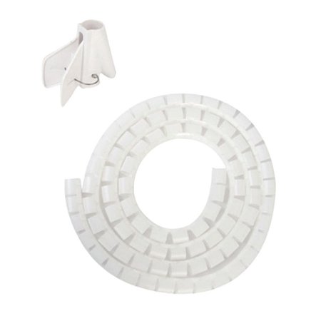 Organizador de Cabo Espiral Startools SR0526 Branco 1,5 Metros Com Aplicador