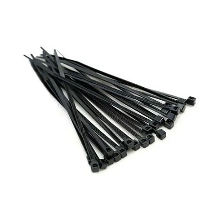 Abraçadeira Nylon Foxlux 2,5x200 Milímetros Com 100 Preta