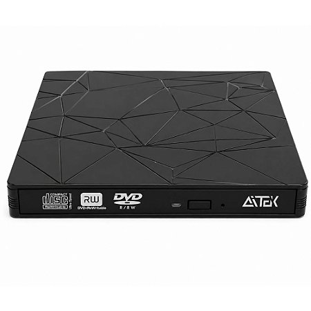 Leitor e Gravador Externo Aitek AGR-G3002 USB 3.0 DVD