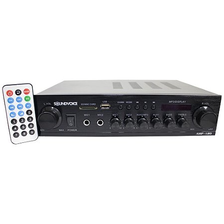 Amplificador Soundvoice AMP-120 Bivolt 120W