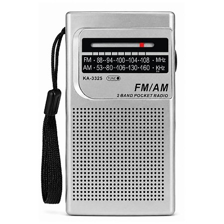 Rádio Portátil Kapbom KA-3325 AM/FM Branco
