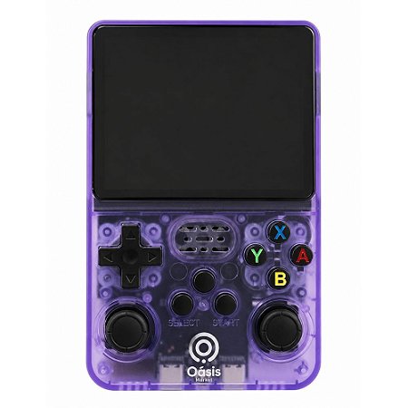 Vídeo Game Portátil Oásis OIH-5916 RS36 18000 Jogos Roxo