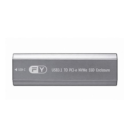 Case HD e SSD M2 FY FY-859 USB-C 3.1 Prata