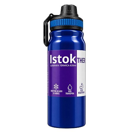 Garrafa Térmica Istok Polar Parede Dupla 620ML Azul