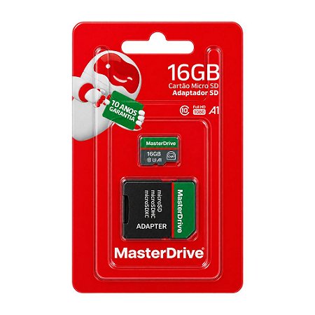 Cartão de Memória Micro SD Masterdrive M-503 16GB