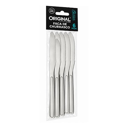 Kit Faca Original Line SL0157D em Aço Inox