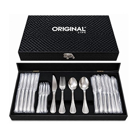 Faqueiro Original Line SL0659 24 Peças Aço Inox