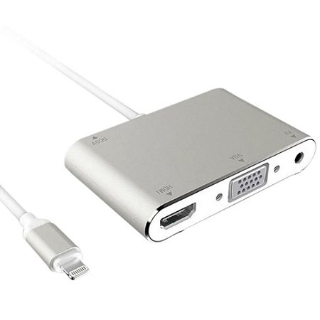 Cabo Adaptador Lightning x HDMI/VGA/Áudio X-Cell XC-ADP-20