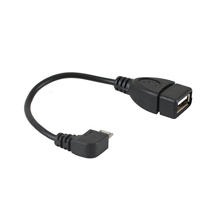 Cabo OTG Evus C-076 Micro USB V8 para USB 2.0 15cm