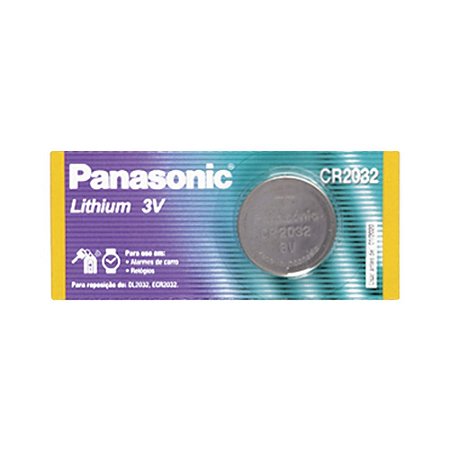 Pilha Botão de Lítio CR2032 3V Panasonic (Unidade)