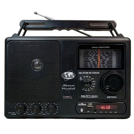 Rádio RM-PFT122AC Motobras 12 Faixas AM/FM 5W