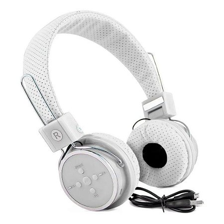 Headphone Knup KP-367 Bluetooth Branco