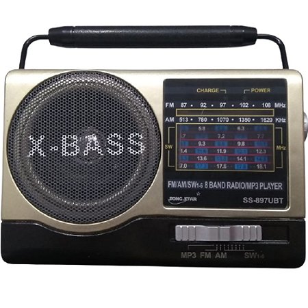 Rádio SS-897UBT Song Star 8 Faixas AM/FM 3W
