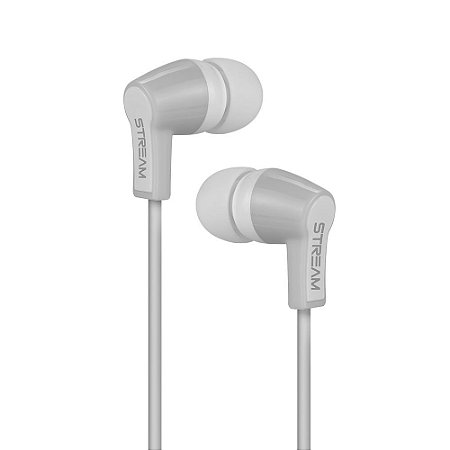 Fone de Ouvidos Elg STR08WHGY Branco e Cinza